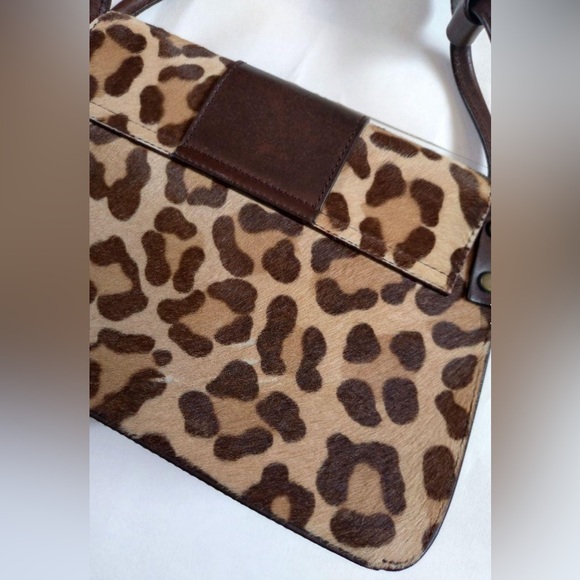 Authentic Dolce & Gabbana Leopard Print Calf Hair and Leather Shoulder Bag - Picture 7 of 16